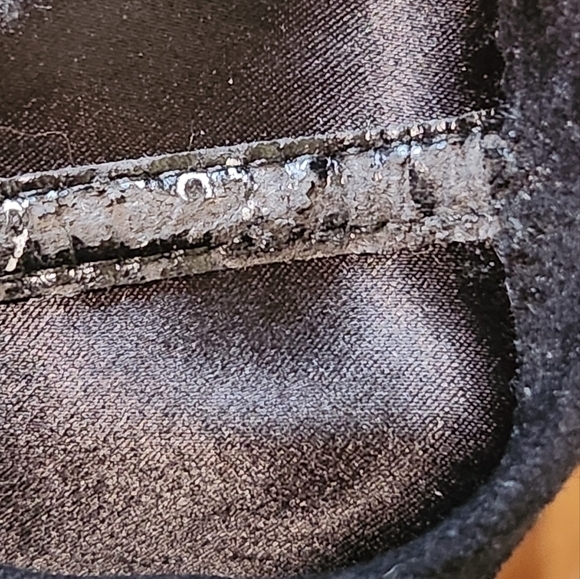 STUART WEITZMAN SUEDE KNEE HIGH POINTED TOE BOOTS BLACK 9.5 - Picture 8 of 10